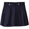 French Toast Big Girls' Peached Twill Pleated Scooter, Navy, 7