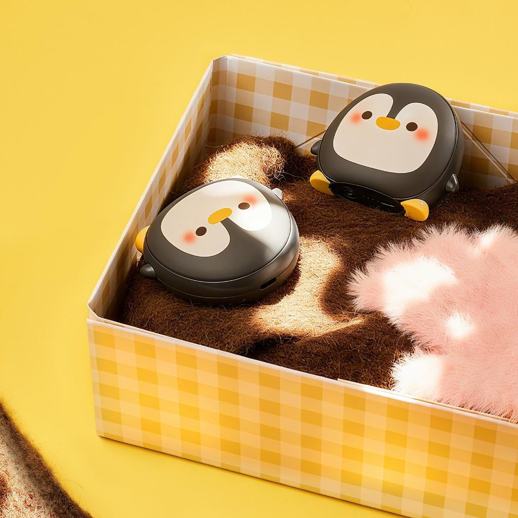 Giaone Safe Hand Warmer Compact Cartoon Design 3 Temperature Rechargeable Type