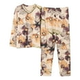 thumbnail image 1 of REDHOTYPE Pyjama Fantaisie à Fleurs pour Femme, Printemps Automne, Maman, Manches Longues, Coton, Col Rond, Automne pour Femme, Grande Taille, Tenue d'Intérieur, 1 of 2