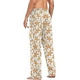 thumbnail image 6 of FREEAMG Christmas Gingerbread Cookie Men's Pajama Pants Sleepwear Lounge Pajama Bottoms, 6 of 7