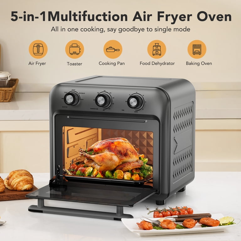 19QT Air Fryer Toaster Oven with Convection, 5-in-1 Countertop