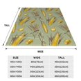 thumbnail image 3 of Pofeuu Cartoon Corn and Wheat Print Ultra-Soft Micro Fleece Blanket,for Bed Or Sofa,All Season Throw Blankets Flannel Blanket-80"x60", 3 of 7