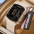 thumbnail image 2 of Digital Watches for Men Women Waterproof Unique Rectangle Watch Stopwatch Countdown Alarm Analog Silicone Strap Transparent Case, 2 of 8