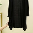 thumbnail image 5 of Uooqdmx Light Weight Cardigan Women Summer Cardigan Long Cardigans for Women Open Front Cardigan for Women Light Cardigans for Women, Black XL, 5 of 5