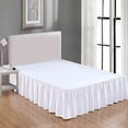 thumbnail image 1 of MesaSe Sheets & Beyond Solid Microfiber 14” Bed Skirt  Queen  White, 1 of 5