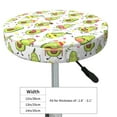 thumbnail image 2 of Goofa Avocado Playing Music Printed Stool Covers Round, Waterproof Round Bar Stool Covers Anti-Slip Round Bar Stool Seat Cover with Elastic Bands Durable -12 inch, 2 of 7