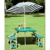 Texsport Folding Picnic Table with Umbrella