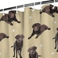 thumbnail image 3 of Cute Labrador Shower Curtain 36"x72" ,Bathroom Decorative Shower Curtains Set with 12 Hooks,Modern Waterproof Washable Shower Curtain, 3 of 6