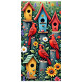 thumbnail image 2 of Yatrandify Wooden Birdhouse Banner Colorful Birds Decoration Cardinal Birdhouse Flower Garden for Outdoor Decoration Party Kids Room Home Decor, 2 of 7