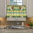 thumbnail image 2 of Yayeee Kitchen Curtains Tier Pair Light Filtering 27"x36" Rod Pocket Short Cafe Window Panel, Colorful Martini, 2 of 7