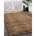 thumbnail image 2 of Ahgly Company Indoor Round Abstract Sangria Brown Southwestern Area Rugs, 5' Round, 2 of 6