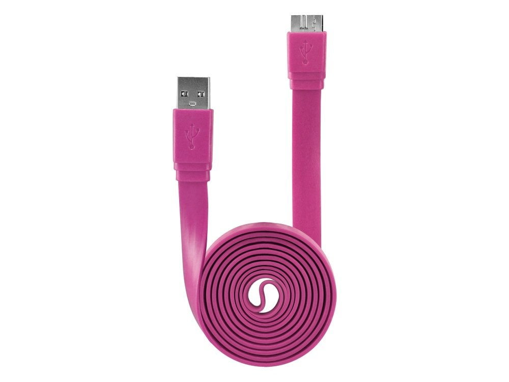 Seagate/Toshiba/WD/Hitachi/Samsung/Wii-U/Note 3 Portable External 1TB 2TB USB3.0 Hard Drive Flat Cable - 3Ft Purple