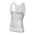 thumbnail image 4 of Razzly Men's Shapewear Compression Shirt Body Vest Workout Tank Tops for Optimal Fit and Comfort(White,XL), 4 of 4