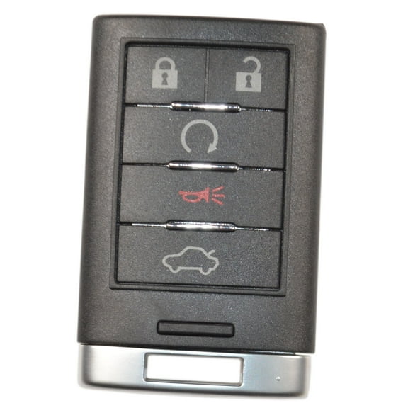 HQRP Remote Key Fob Shell Case Keyless Entry w/5 Buttons for Cadillac CTS 2008 2009 2010 2011 2012 2013 2014