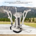 thumbnail image 4 of Integrated Mini Burner Stove, High Power Portable Picnic Camping Burner Efficient and Stable Broad Compatibility  for Backpacking Black Connector,Brass Connector, 4 of 7