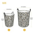 thumbnail image 4 of KLL Heart Leopard Waterproof Foldable Laundry Hamper Bucket with Handles for Storage Bin,Kids Room,Home Organizer (Medium ), 4 of 7