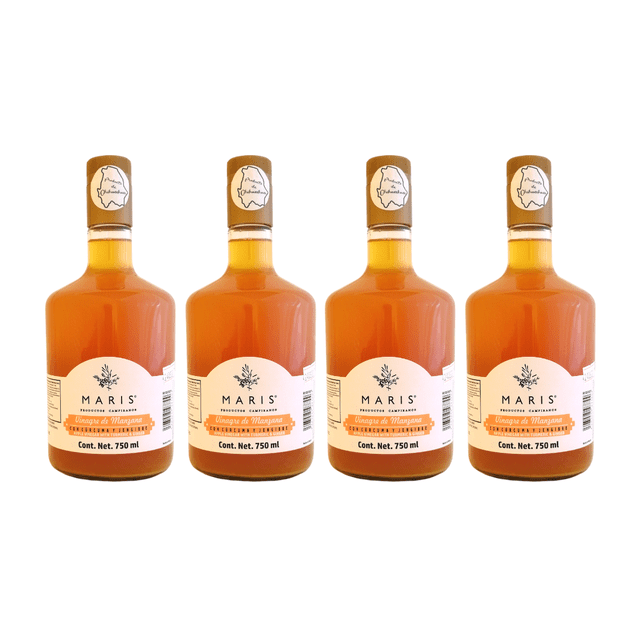 4 Pack Vinagre de Manzana con Cúrcuma y Jengibre MARIS 4 Pack Vinagre de Manzana con Cúrcuma y Jengibre