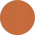 thumbnail image 1 of Ahgly Company Indoor Round Patterned Neon Orange Area Rugs, 7' Round, 1 of 6