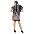 thumbnail image 2 of Bimba Women Bohemian Printed Kaftan Dress Cotton Short Tunic Beach Caftan, 2 of 8