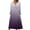 Purple, variant on BangWanChi Black Dresses for Women Women's Button Casual Christmas Print Pleated Long Sleeved Round Neck Knee Length Dress