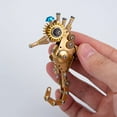 thumbnail image 5 of Steampunk Sea Horse 3D Metal Puzzle DIY Assembly Model Kit,100+PCS Marine Creature Brain Teaser Creative Handmade Project for Teens and Adults, 5 of 9