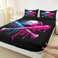 thumbnail image 3 of Castle Fairy Baseball Gamer Full Size Sheets for Female Men,Abstract Splash Bed Sheets, 3 of 7