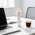 thumbnail image 4 of CaiYueKe Handheld Fan, USB Rechargeable Mini Fan, Portable Desktop Fan, 3 Speed Adjustable Fan, Personal Cooling Fan for Outdoor Office Travel, Compact Battery Powered Fan with Charging Cable, 4 of 7