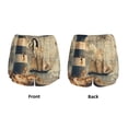 thumbnail image 5 of Lsque Vintage Nautical Lighthouse Printed Women's Running Shorts with Liner Pockets,Elastic Quick Dry Workout Athletic Gym Yoga Shorts,Womens High Waist Shorts-XX-Large, 5 of 9