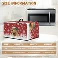 thumbnail image 5 of TSOVTHRID Capybara Christmas Hat Convection Oven Cover, Dust Proof Smart Microwave Oven Protector for Countertop Christmas Decor, Snowflake Red Print Microwave Dust Cover, 18.25"W x 14.5"D x 11"H, S, 5 of 7
