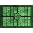 thumbnail image 1 of Ahgly Company Indoor Rectangle Abstract Emerald Green Modern Area Rugs, 5' x 8', 1 of 4
