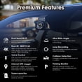 thumbnail image 2 of REXING V55 Dash Cam 4K Modular capabilities, 5.0 GHz Wi-Fi, GPS Car Dash Camera Recorder, Night Vision, Loop Recording, Parking Monitor, Supercapacitor, Support 256GB Max, Voice Control (2023), 2 of 9