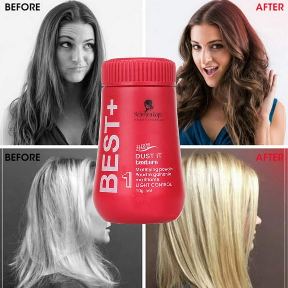 Hair Fluffy Powder - Bangs Oil Control, Volumizing Styling Powder, Matte Finish, Lightweight & Portable, Professional & Home Use, Birthday, Christmas, Daily Hair Care Wedding, Hall Makeup Organizers