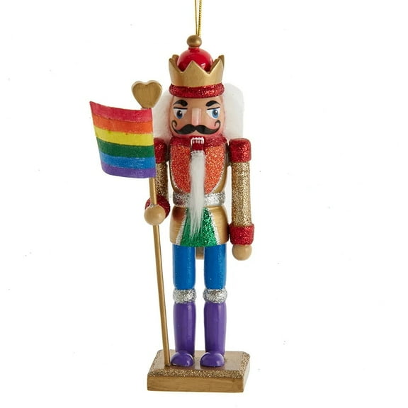 Gay Pride RAINBOW NUTCRACKER Christmas Ornament by Kurt Adler