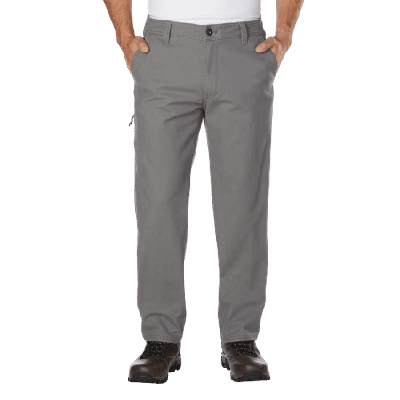 G.H. Bass & Co. Men's Flat Front Canvas Terrain Pant (Gray, 38W x 36L)