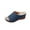 Blue, variant on Women's Wedge Sandals Platform Slip On Comfortable Arch Support Summer Open Toe Mules Sandals, Green Size 9