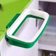 thumbnail image 3 of Portable Garbage Bag Holder, Re-Use Plastic Bag Over The Cabinet Trash Bag Holder For Kitchen, Green And White Space-Saving Design Keeps Kitchen Clean And Tidy, 3 of 7