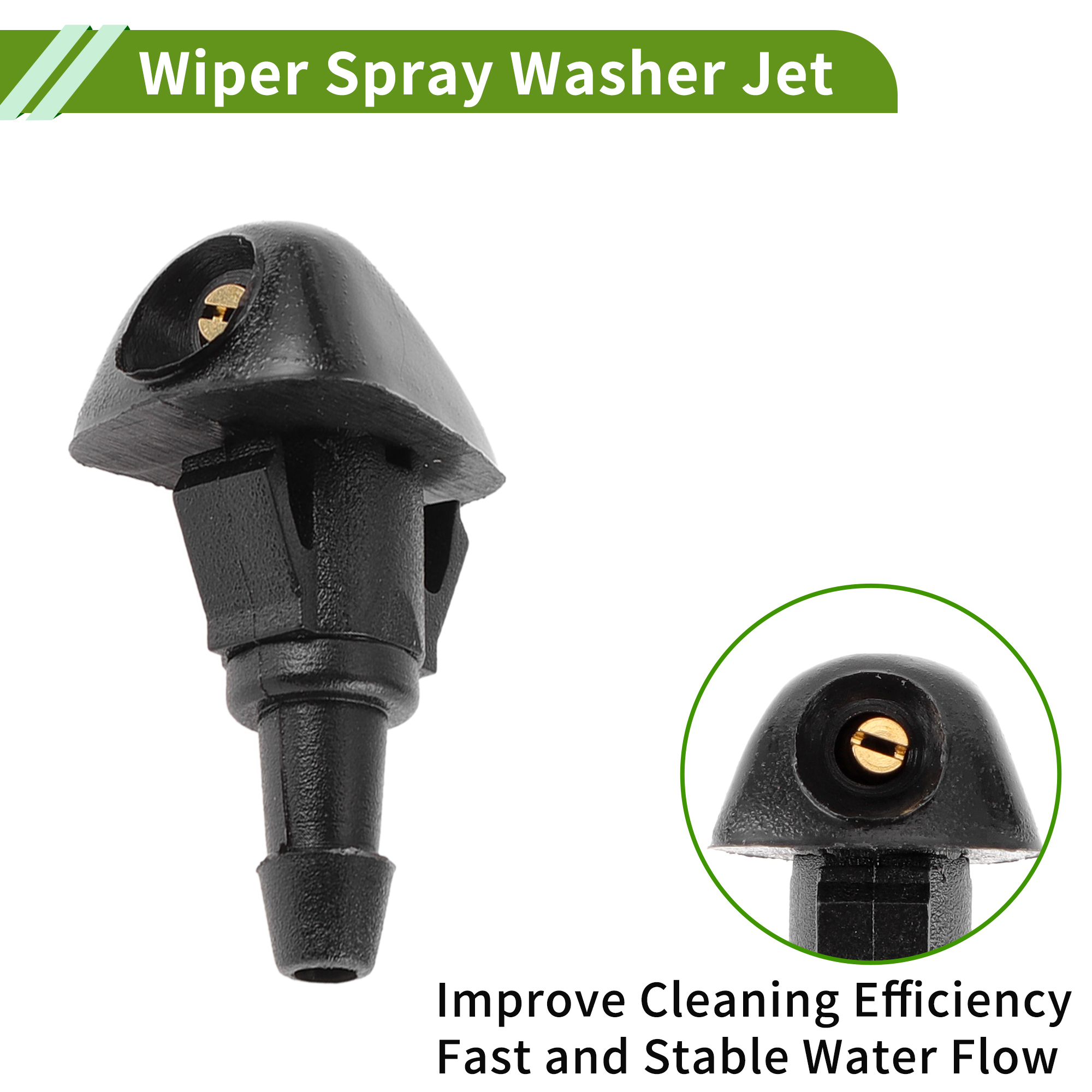Unique Bargains Windshield Washer Nozzle for Honda CR-V 2002-2004 Black