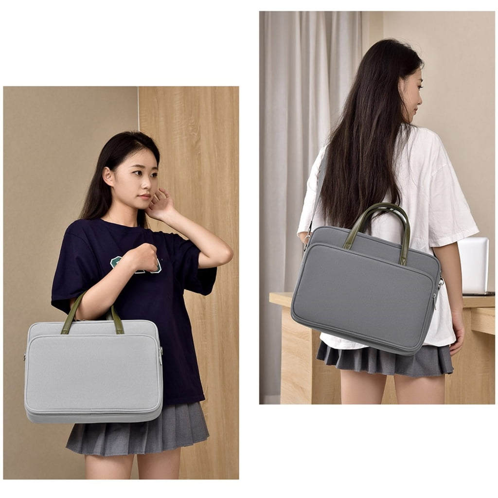 Protective Laptop Case Sleeve With Shoulder Strap For 14Inch Notebook, Spacious Business Case for Travel and Commute