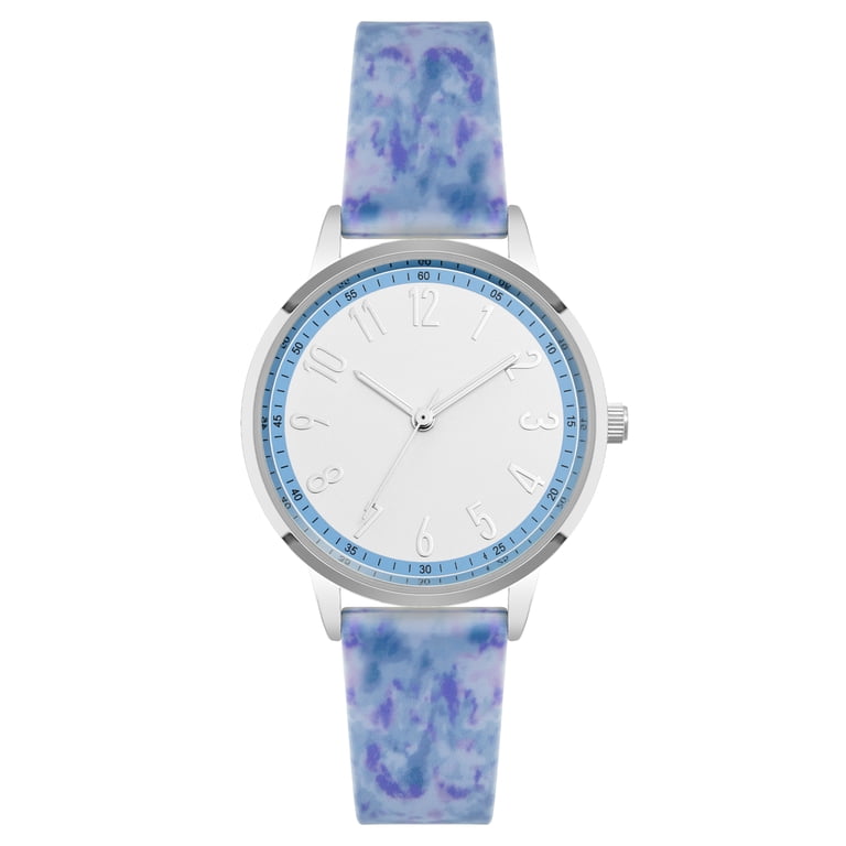 Time and Tru Women's Blue Tie-Dye Analog Watch photo 1