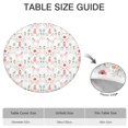 thumbnail image 6 of Floral Princess Unicorn Pattern Round Fitted Tablecloth with Elastic Edge,Dining Table Cover Waterproof,Outdoor Round Tablecloth for Camping,Dining,Indoor and Outdoor, 6 of 7