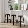 thumbnail image 7 of Butler Specialty Company Tobias Round Rattan 30" Bar Stool -White & Brown Stripe, 7 of 7