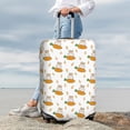 thumbnail image 4 of Uemuo Rabbit And Carrot Printed Washable Luggage Cover - Fashion Suitcase Protector Fits 18-32 Inch Luggage -X-Large, 4 of 9