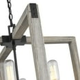 thumbnail image 2 of Golden Lighting Lowell 6-Light Chandelier in Black, 2 of 5