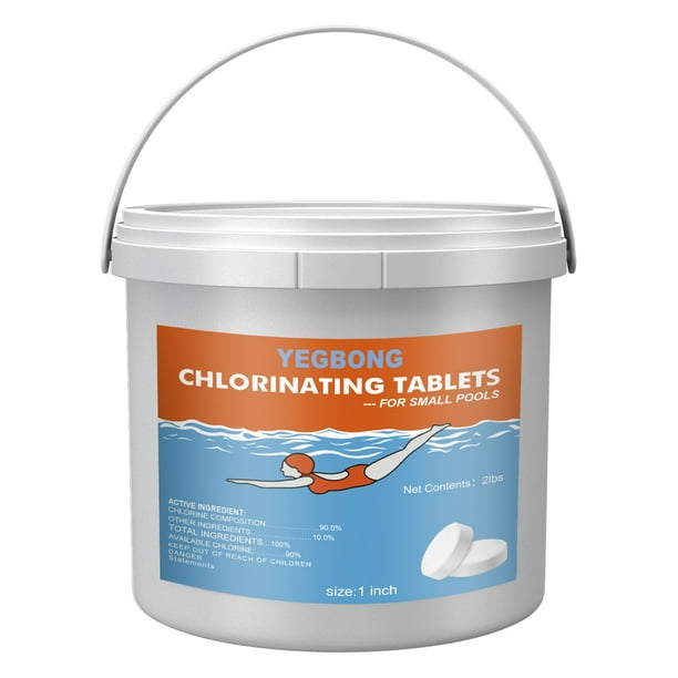 Pool & Spa Chlorinating Tabs, 1 Inch Long Lasting Chlorinating Small