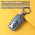 thumbnail image 3 of YUBOMT for Honda Key Fob Cover with Keychain,Genuine Leather Key Case for 2022 2023 Honda Accord Civic CRV HRV Pilot Sport SI EX EXL Smart Remote Key,Blue, 3 of 5