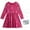 Pink Butterflies, variant on Girls' Dress - Super Soft Casual Long Sleeve Dress with Purse (7-16)