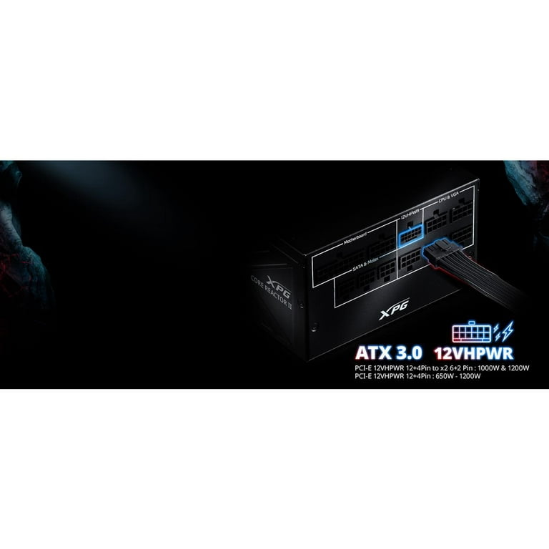XPG Core Reactor II 850W PCIE 5 & ATX 3.0 Power Supply XPG Core Reactor II 850W PCIE 5 & ATX 3.0 Power Supply