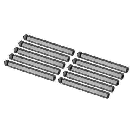 

Uxcell M3 Nylon Hex Standoff Screws Nuts 25 Pack PCB Male Female Threaded Kit for Motherboards(50mm+6mm Black)