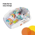 thumbnail image 5 of Bright Starts Asiento de piso para bebé para aprender a sentarse, 2 posiciones crece con el bebé, silla de bebé portátil, incluye juguetes sensoriales, unisex, 4-12 meses, paraíso lúdico, 5 of 5