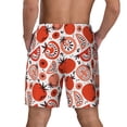 thumbnail image 3 of Kdxio Hand Drawn Tomatoes Print Men's Swim Trunks with Compression Liner 7 Inch Inseam Quick Dry Swim Shorts, 3 of 7